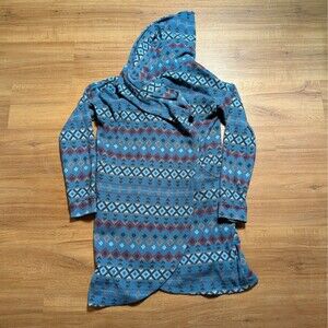 Cuddl Duds Cardigan Women's XXS/XS FleeceWear Stretch Southwestern Aztec Cozy